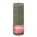 Bolsius Bougies pilier rustiques Shine 4 Pièces 190x68 mm Vert olive