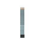 Blister 3 Crayons Grip 2001 Bout Gomme HB x 10 FABER-CASTELL
