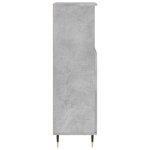 vidaXL Armoire de salle de bain gris béton 30x30x100 cm