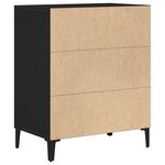 Buffet vidaXL noir en chêne 57x35x70 cm en bois reconstitué