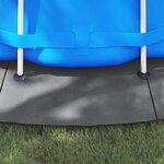 vidaXL Bâche de piscine gris clair Ø550 cm géotextile polyester