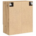 vidaXL Meuble mural Chêne artisan 60 x 31 x 70 cm Bois d'ingénierie