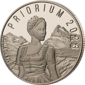 Pièce de monnaie en Gold - Iridium - Palladium - Rhodium - Platinum 25 Dollars g 7.77 (1/4 oz) Millésime 2023 Autitium PRIORIUM