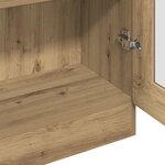 vidaXL Buffet haut Chêne artisanal 82 5x30 5x150 cm Bois d'ingénierie