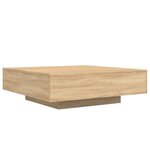 vidaXL Table basse chêne sonoma 100x100x31 cm bois d'ingénierie