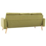 vidaXL Ensemble de canapés 2 Pièces Tissu Vert