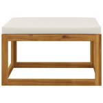 vidaXL Salon de jardin 5 Pièces avec coussins Bois d'acacia solide