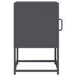 vidaXL Table de chevet anthracite 36x39x60 5 cm acier laminé à froid