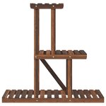 vidaXL Support à fleurs 81x25x75 5 cm bois massif de sapin