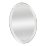 Miroir décoration moderne design LED 50 x 50 x 3 cm argent 03_0010161