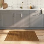 vidaXL Tapis rectangulaire marron 80x100 cm bambou