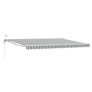 vidaXL Auvent rétractable électrique Anthracite et blanc 5 × 3 5 m