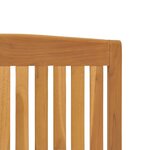 vidaXL Chaises de jardin inclinables lot de 8 Bois de teck solide