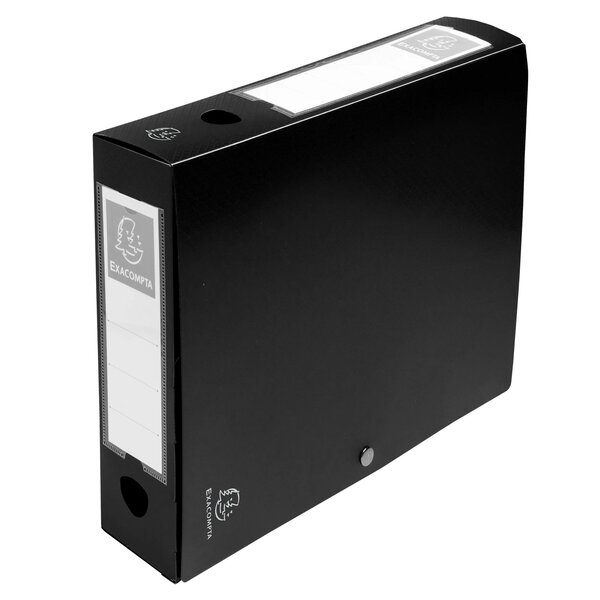 Boite De Classement À Pression Dos 60mm Polypropylène 7/10e Opaque - A4 - Noir - Exacompta