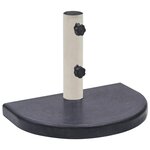 vidaXL Socle de parasol Noir 40x28x4 cm Granite