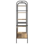 vidaXL Porte-vêtements avec étagères Chêne 120x44x160 cm Bois d'ingénierie
