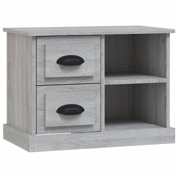 vidaXL Table de chevet sonoma gris 60x35 5x45 cm