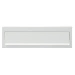 Entrée de boîte aux lettres en acier pour porte  mur  C-603  23 x 3 cm  Blanc