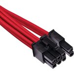 CORSAIR Premium Individually Sleeved Split PCIe cable (2 connectors), Type 4 (Generation 4), RED (CP-8920251)