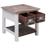 vidaXL Table d'appoint Marron 40x40x40 cm Bois de Paulownia