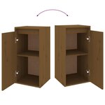 vidaXL Meubles TV 2 Pièces Marron miel Bois massif de pin