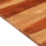 vidaXL Dessus de table Bois solide 25-27 mm 70x70 cm