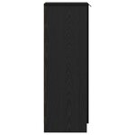 vidaXL Meuble à chaussures avec étagère Chêne noir 29.5 x 35 x 101 cm