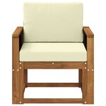 vidaXL Sofa de milieu extérieur Bois d'Acacia Massif Naturel