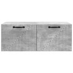 vidaXL Meuble TV mural Gris béton 78 5 x 41 x 30 cm Bois d'ingénierie