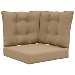 vidaXL Coussin de canapé d'extérieur Polyester Taupe 50 5 x 50 5 cm