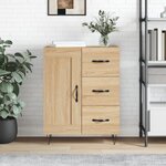vidaXL Buffet chêne sonoma 69 5x34x90 cm bois d'ingénierie