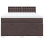 vidaXL Sommier à lattes de lit avec matelas Marron foncé 160x200 cm