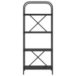 vidaXL Étagère Chêne noir 60 x 30 x 146 cm Bois d'ingénierie