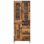vidaXL Haut Armoire avec tiroir 2 Pièces Bois ancien Bois d'ingénierie