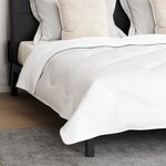 vidaXL Couette Autre avec oreiller 3 Pièces Blanc 200 x 200 cm Microfibre