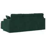 vidaXL Canapé Vert foncé 198 x 134 x 80 cm Velours