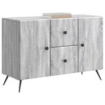 vidaXL Buffet Sonoma gris 89 x 34 5 x 60 cm Bois d'ingénierie