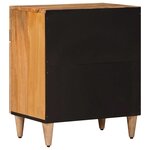vidaXL Cabinet de chevet Naturel 50 x 33 x 60 cm Bois de mangue massif