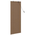 vidaXL Store de Fenêtre Géométrique Marron 60 x 160 cm Bambou