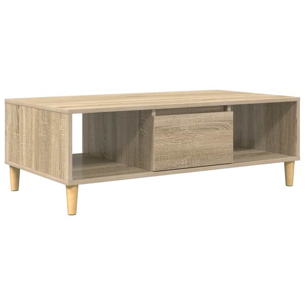 vidaXL Table basse Chêne Sonoma 102 x 55 x 35 cm Bois d'ingénierie