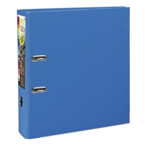 EXACOMPTA - Classeur a levier extra large - Dos 80mm -24,2 x 29,7 - Rembordé polypropylene - Bleu
