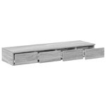 Tiroirs de lit vidaXL Gris Sonoma 120x36 5x16 5 cm en bois d'ingénierie