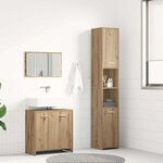 vidaXL Ensemble de meubles salle de bain 3 Pièces bois d'ingénierie