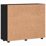 vidaXL Buffet avec étagère Noir 55.5 x 29 x 100 cm Bois d'ingénierie