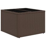 vidaXL Ensemble de Canapé de Jardin de 8 Pièces avec Coussins en Rattan Poly Marron