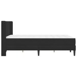 vidaXL Cadre de lit avec matelas Noir 120 x 200 cm Velours