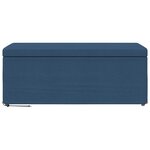 vidaXL Tabouret Bleu 101 x 41 x 40 cm Tissu et bois stratifié