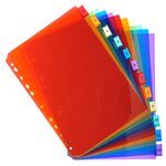 Jeu intercalaires polypropylène personnalisable A4 12 touches