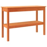 vidaXL Table console Marron cire 110 x 40 x 75 cm Bois massif en pin