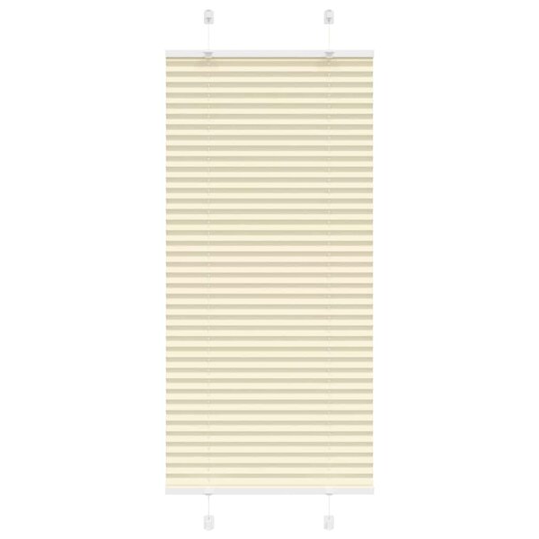 vidaXL Store plissé crème 60x150 cm largeur du tissu 59 4 cm polyester